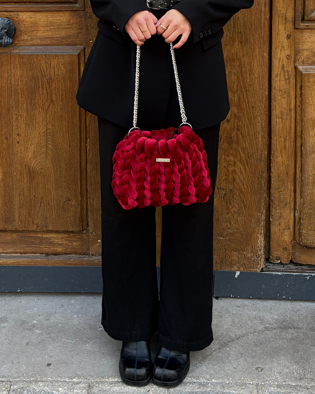 Puffer Bag - Blood Red