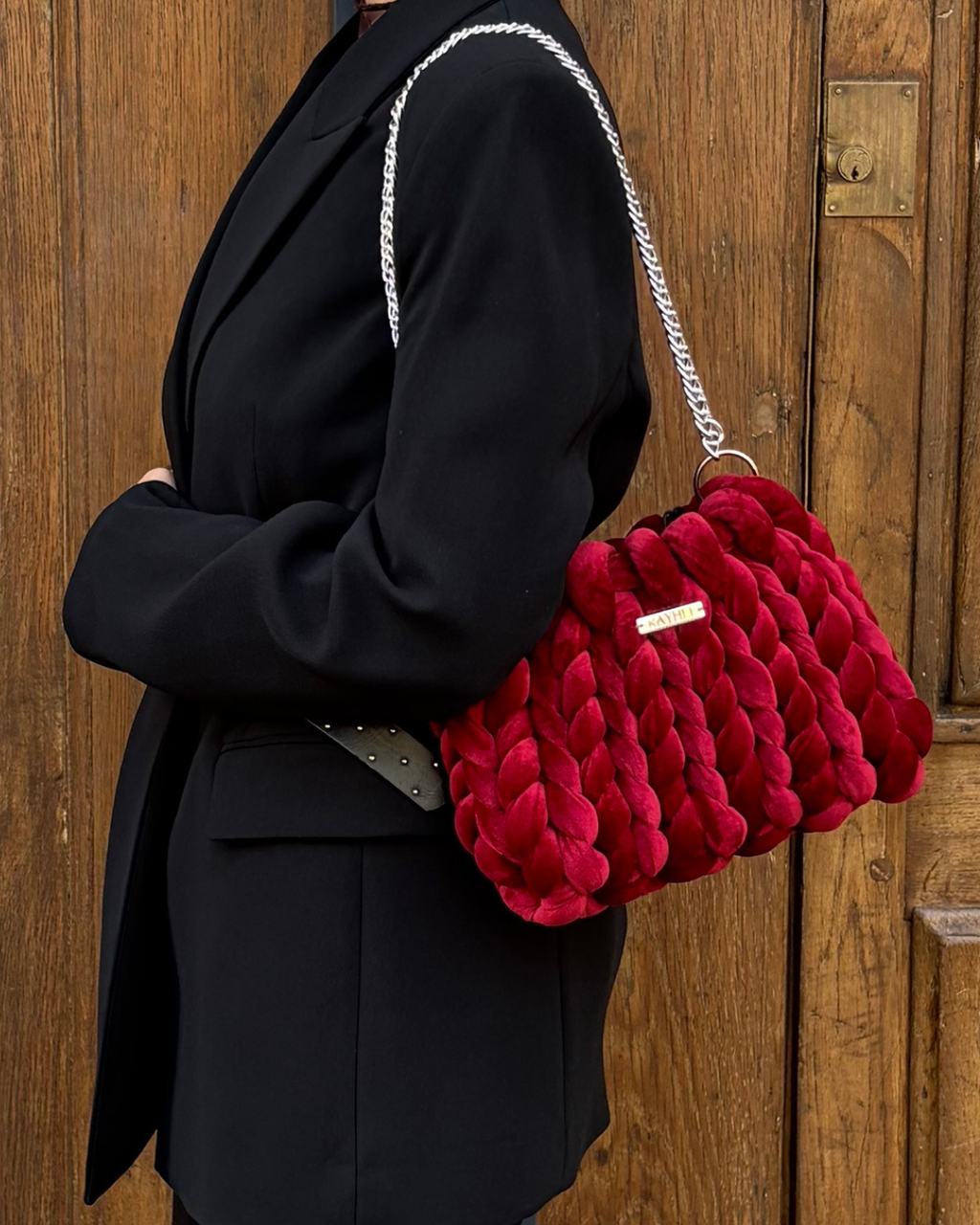 Puffer Bag - Blood Red